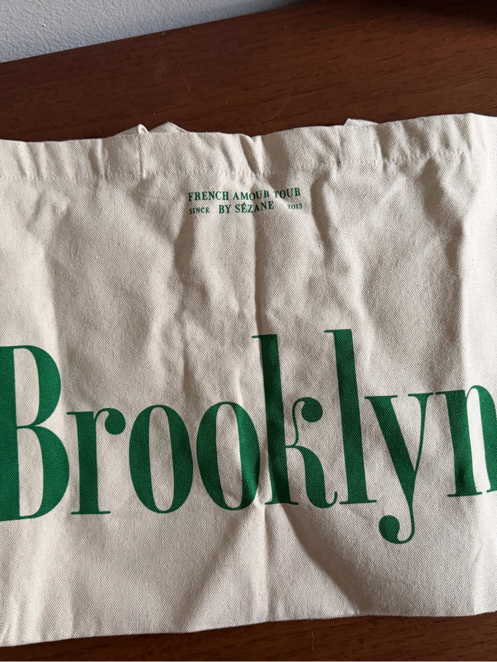 New Sezane Brooklyn Paris Canvas Tote Bag NWOT